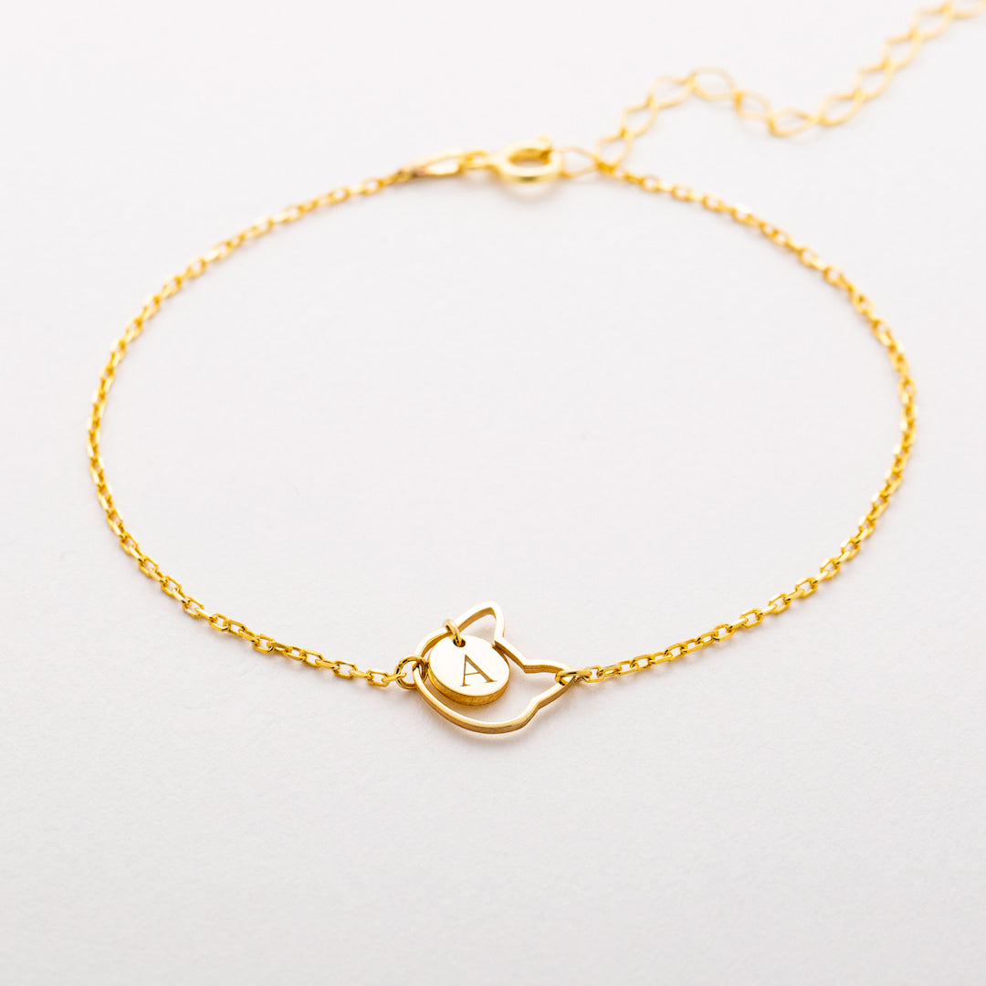 Cat charm bracelet mothers day gift