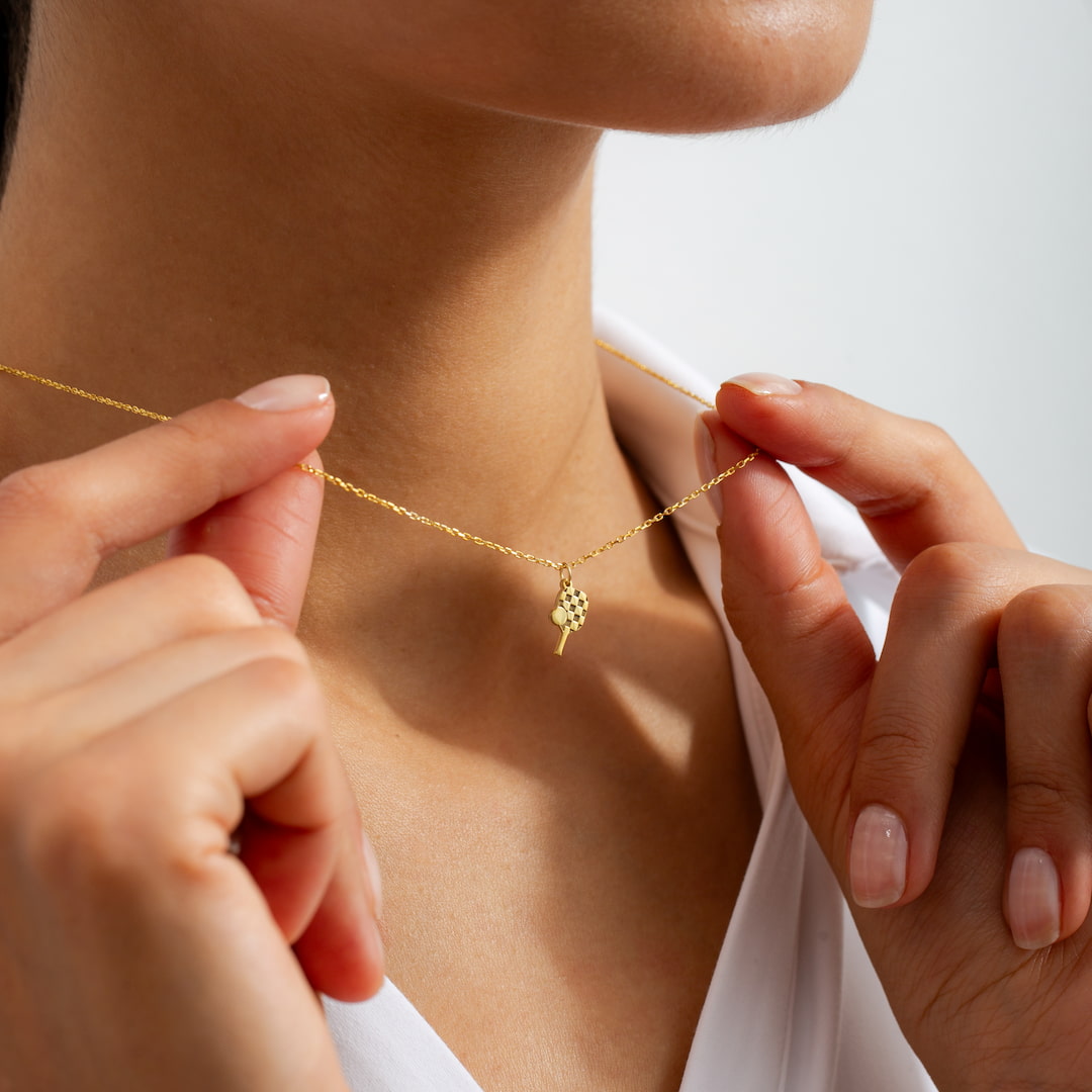 Christmas paddle necklace