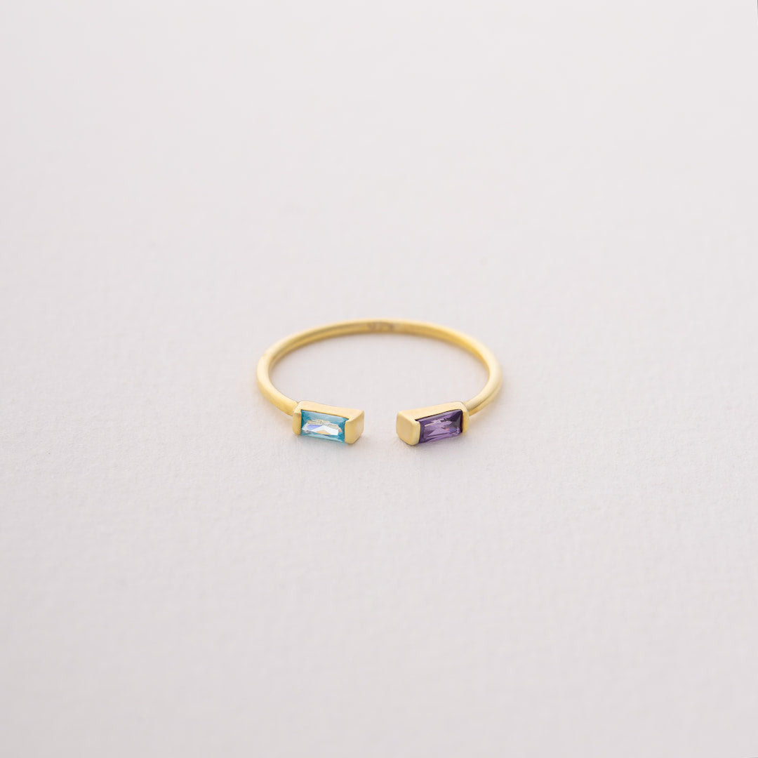 Custom Birthstone Ring Gift Idea