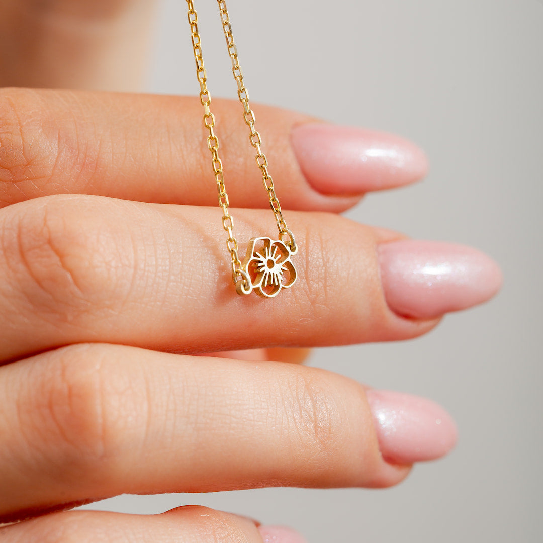 Custom Necklace Birthflower