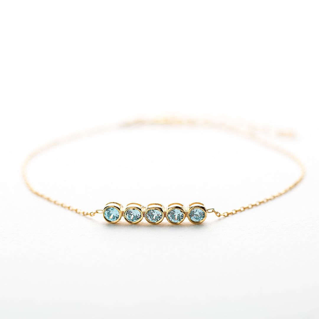 family birthstone bracelet