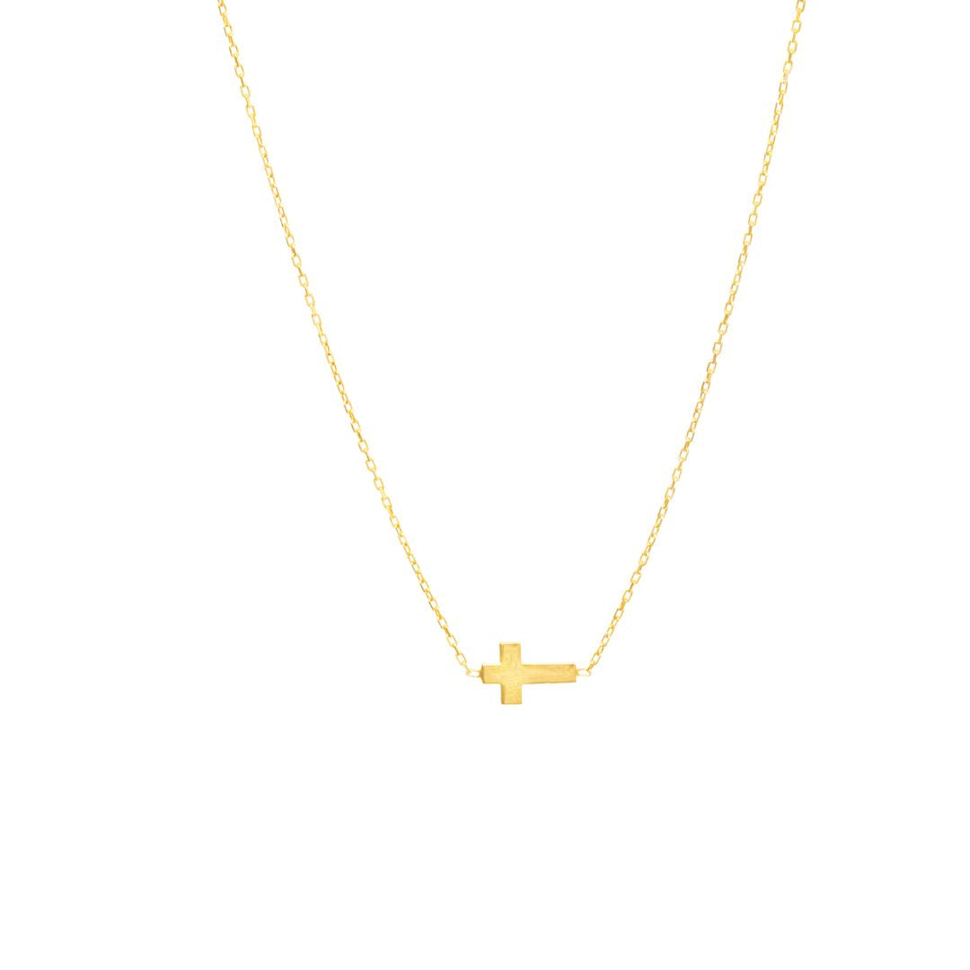 Gold Cross Necklace for Women