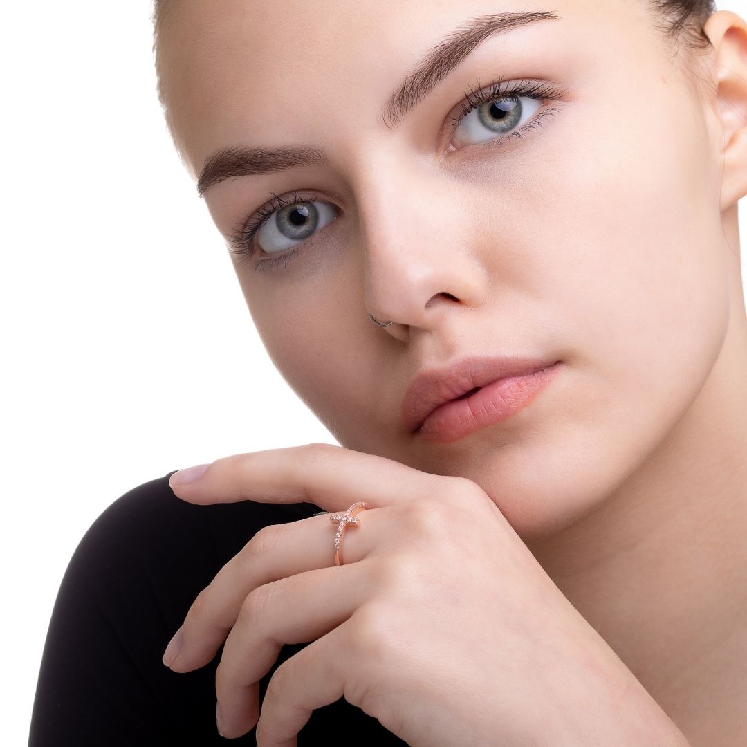 Cross Ring for women Sterling Silver Cross Ring Christmas Gift for her Valentine's day gift Mother's Day Gift Mom Gift Mama Gift