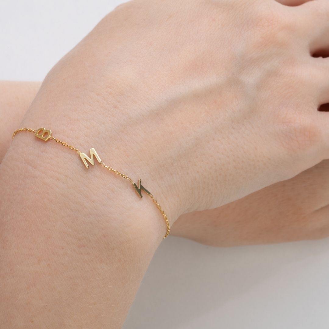 Personalized Custom Letter Bracelet For women Christmas Gift for her Valentine's day gift Mother's Day Gift Mom Gift Mama Gift