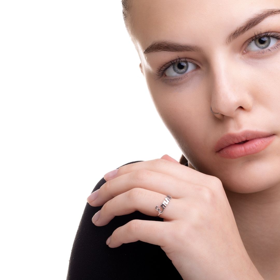 Name Ring for women Personalized Custom Name Ring Personalized Christmas Gift Valentine's day gift