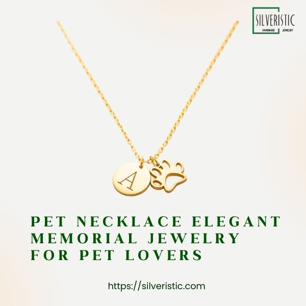 Pet Necklace Elegant Memorial Jewelry for Pet Lovers