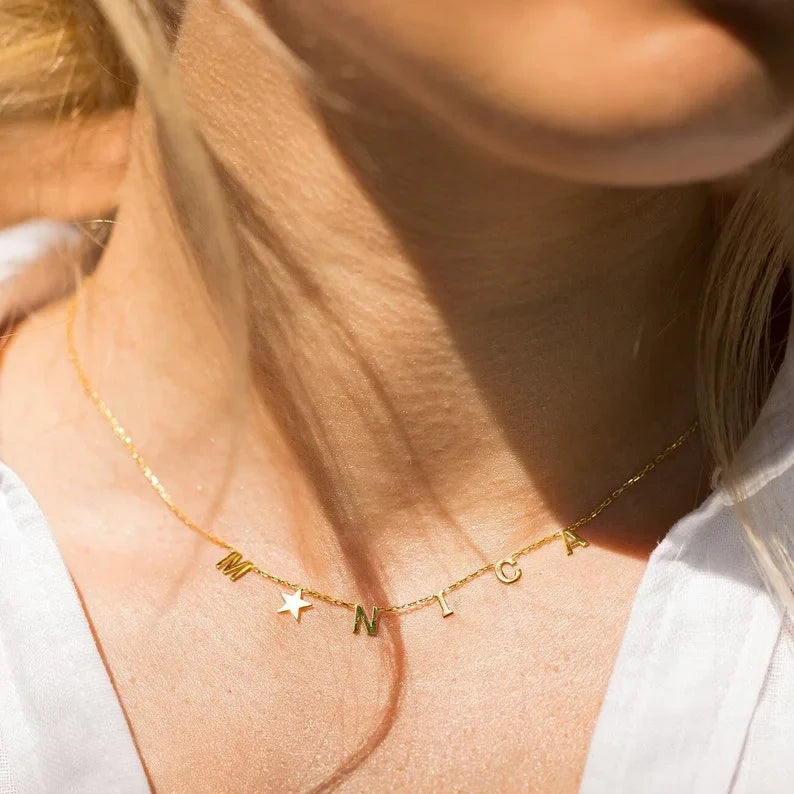  a girl wears Minimalist Jewelry 