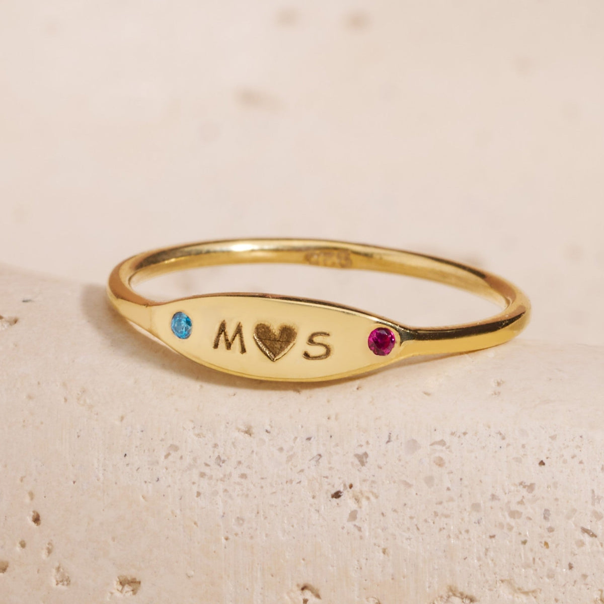 14K solid gold ring by Silveristic