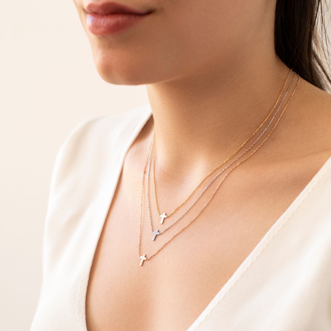 14K Gold Cross Necklace store