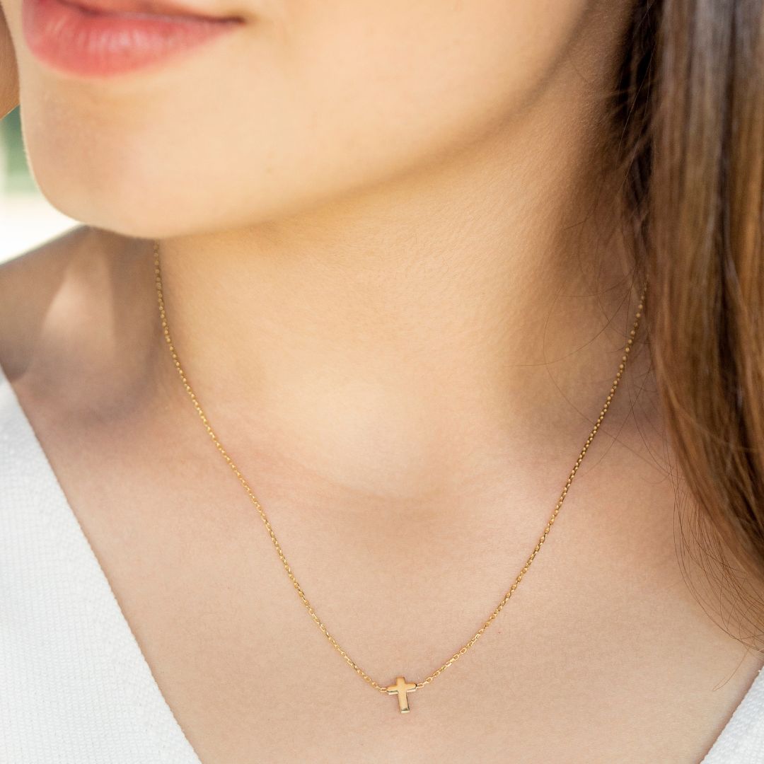 14K Gold Cross Necklace order