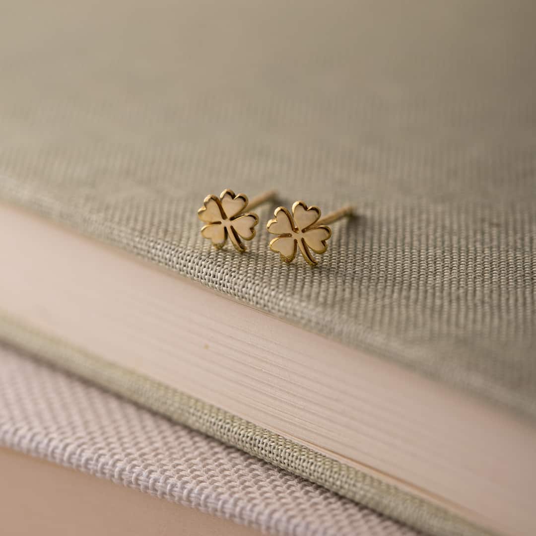 14K Solid Gold 6mm Stud Earrings