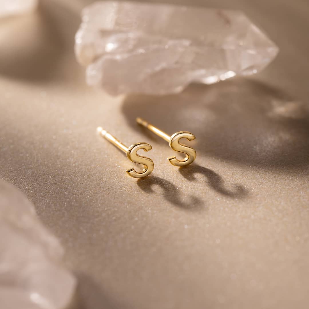 14K Solid Gold 6mm Stud Earrings