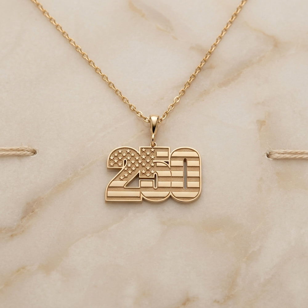 America 250 Flag Necklace
