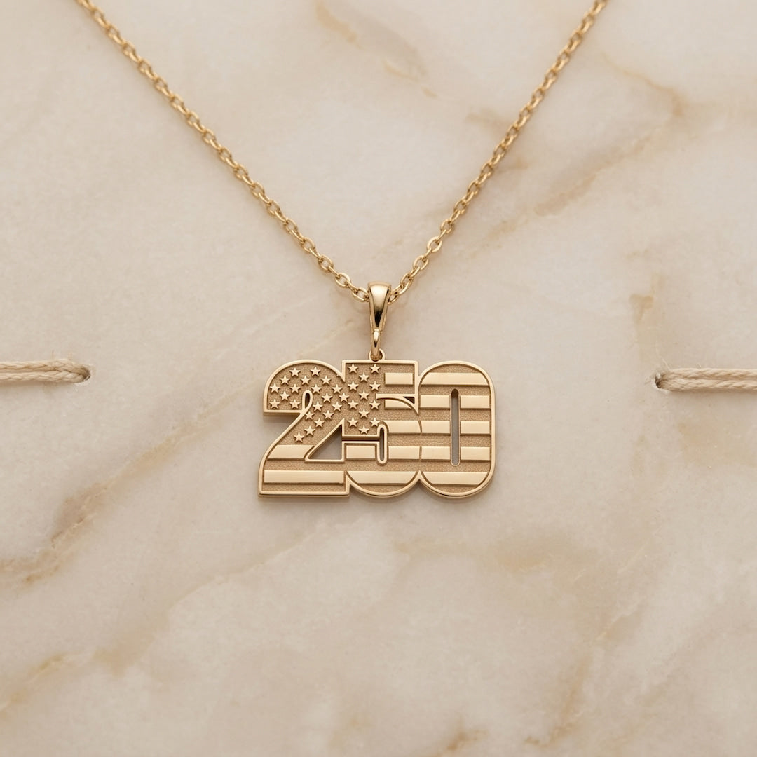 America 250 Flag Necklace