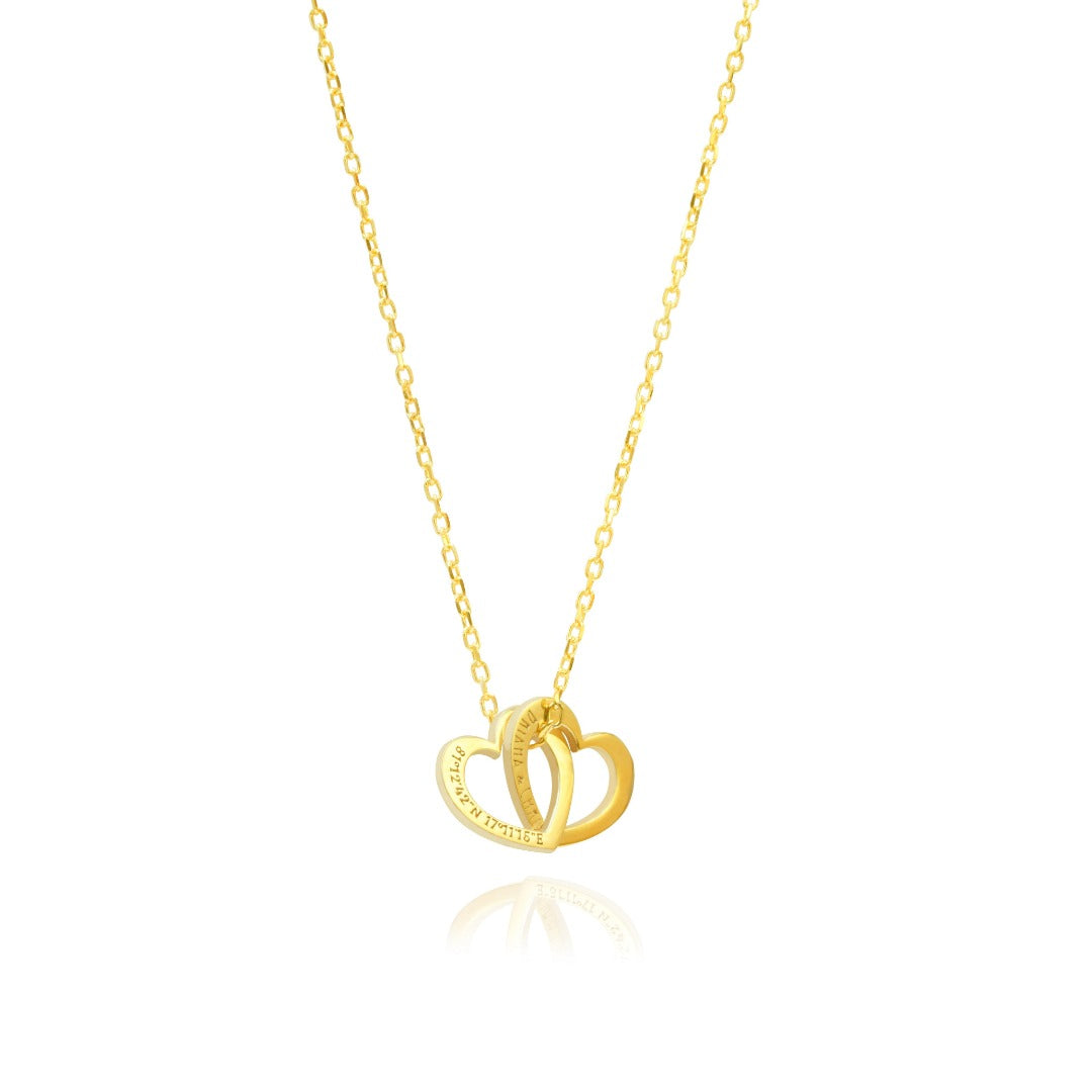Custom Interlocking Hearts Necklace