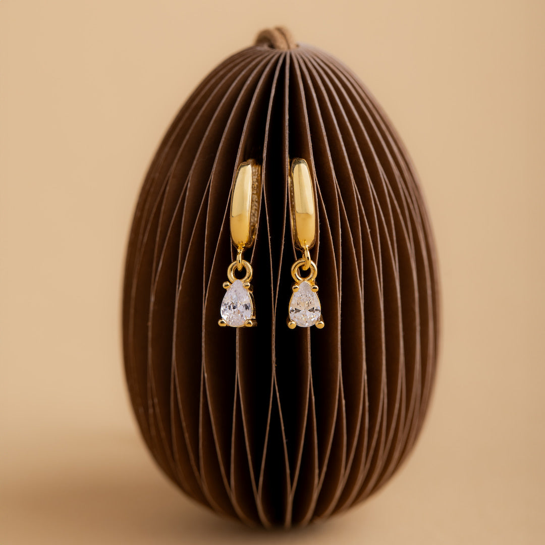 Huggie Hoop Dangle Earrings