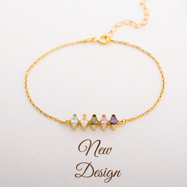Personalized Family Birthstone Bracelet mothers day jewelry