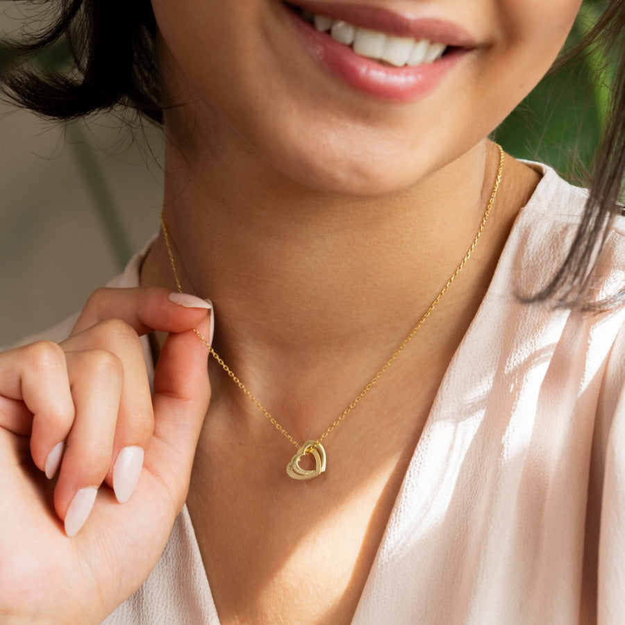 Custom Interlocking Hearts Necklace