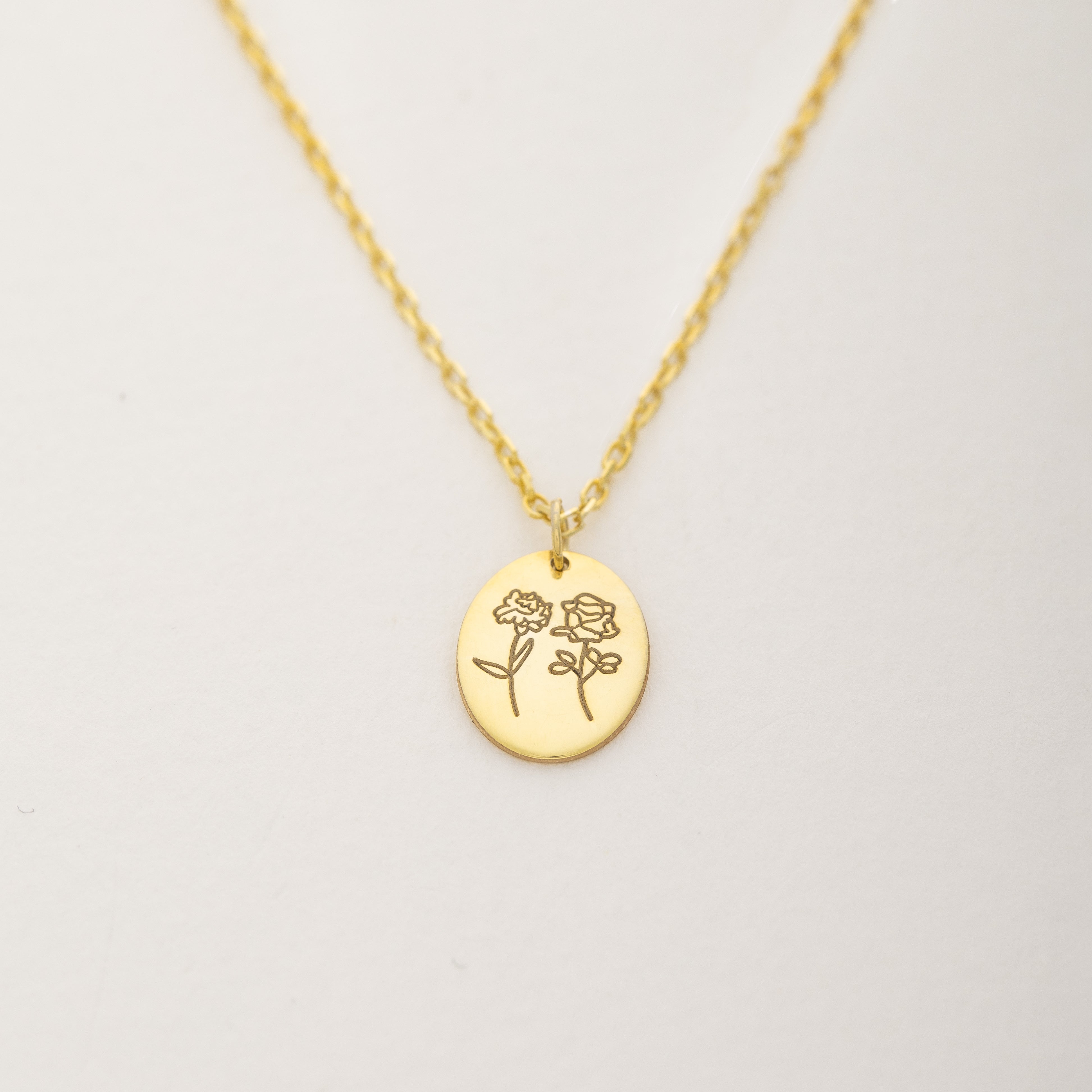 Dual Birthflower Necklace
