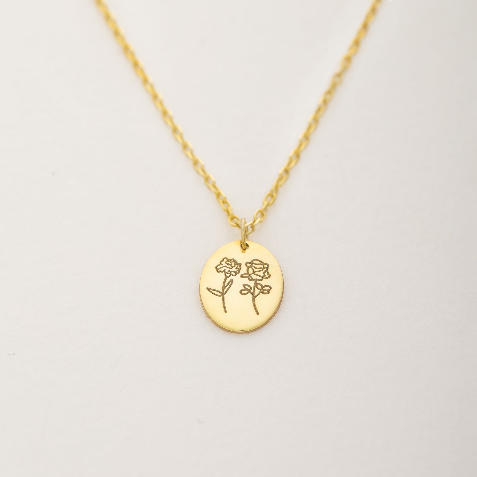 Dual Birthflower Necklace
