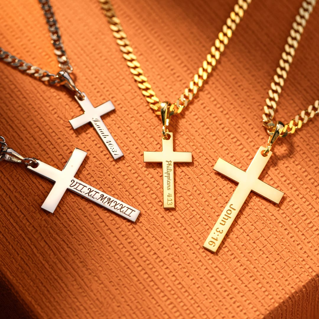 Cross with Curb Chain