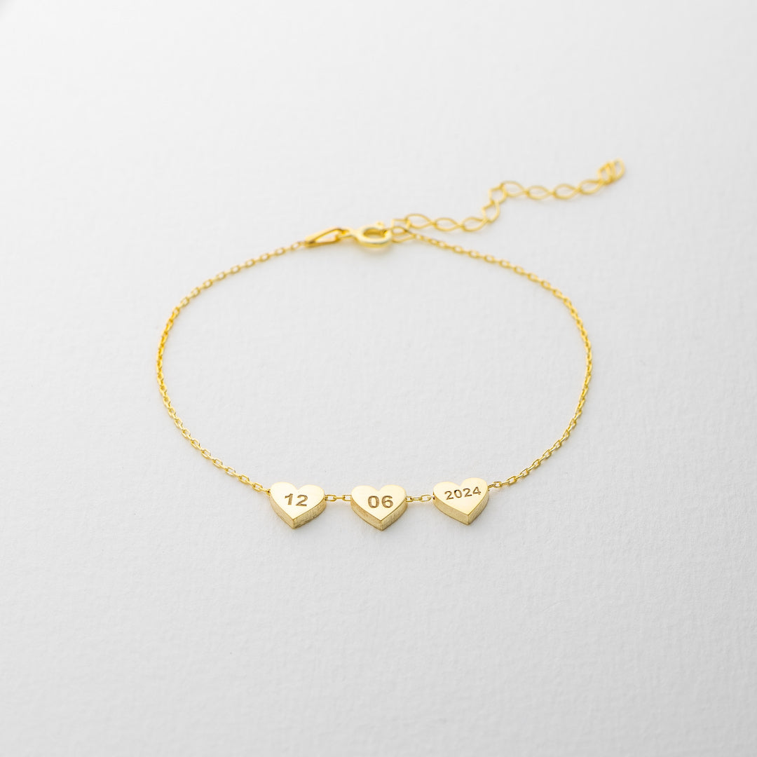 Engraved Heart Bracelet