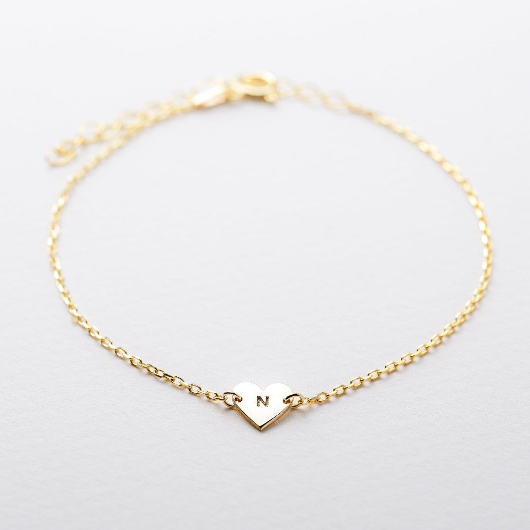 Engraved Heart Bracelet