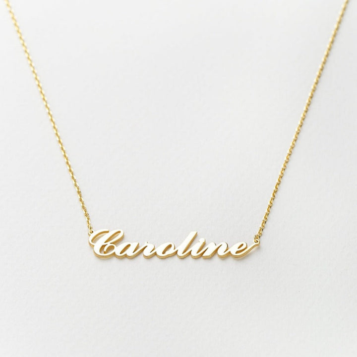 14K Solid Gold Name Necklace