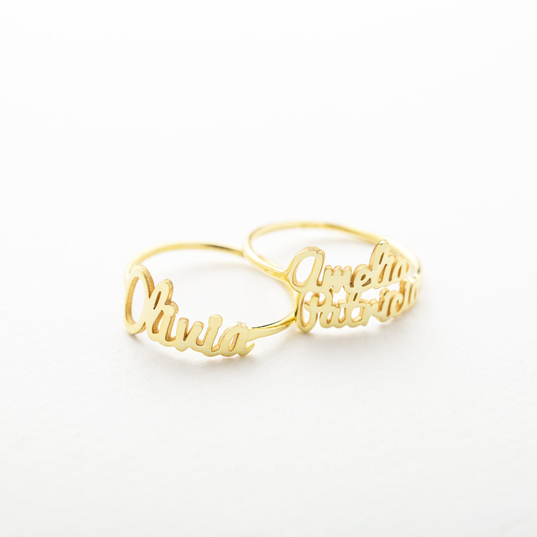 Dainty Name Ring