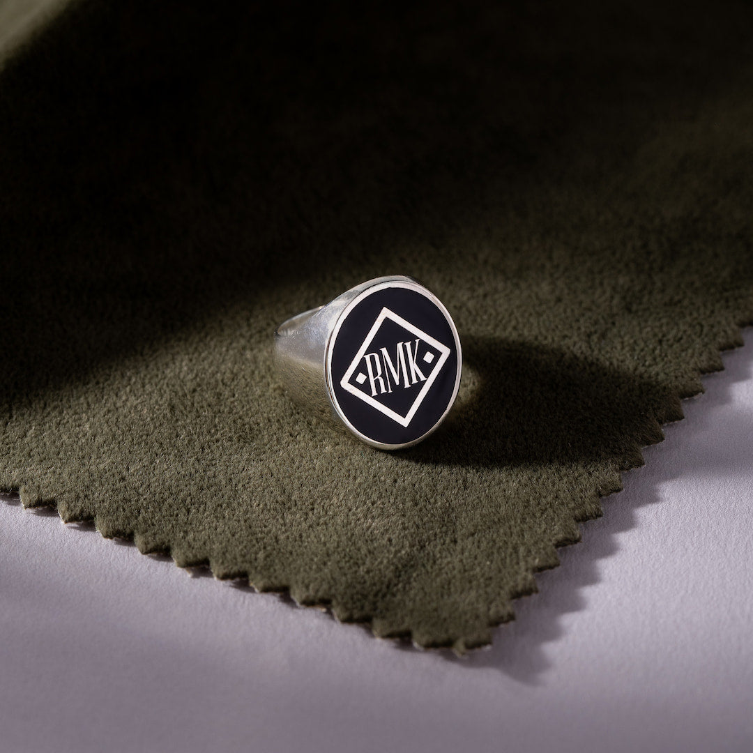 Personalized Signet Ring with Initials