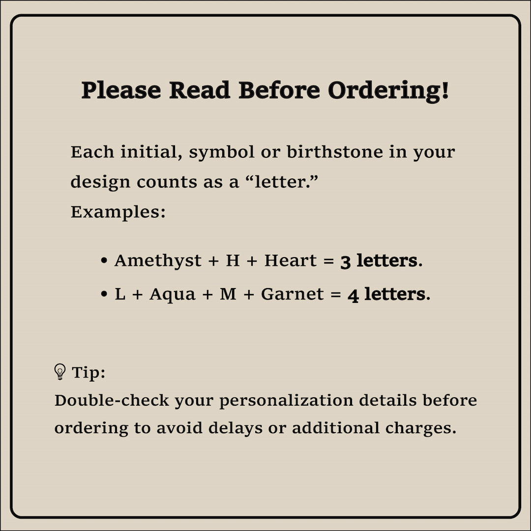 Read Before Ordering