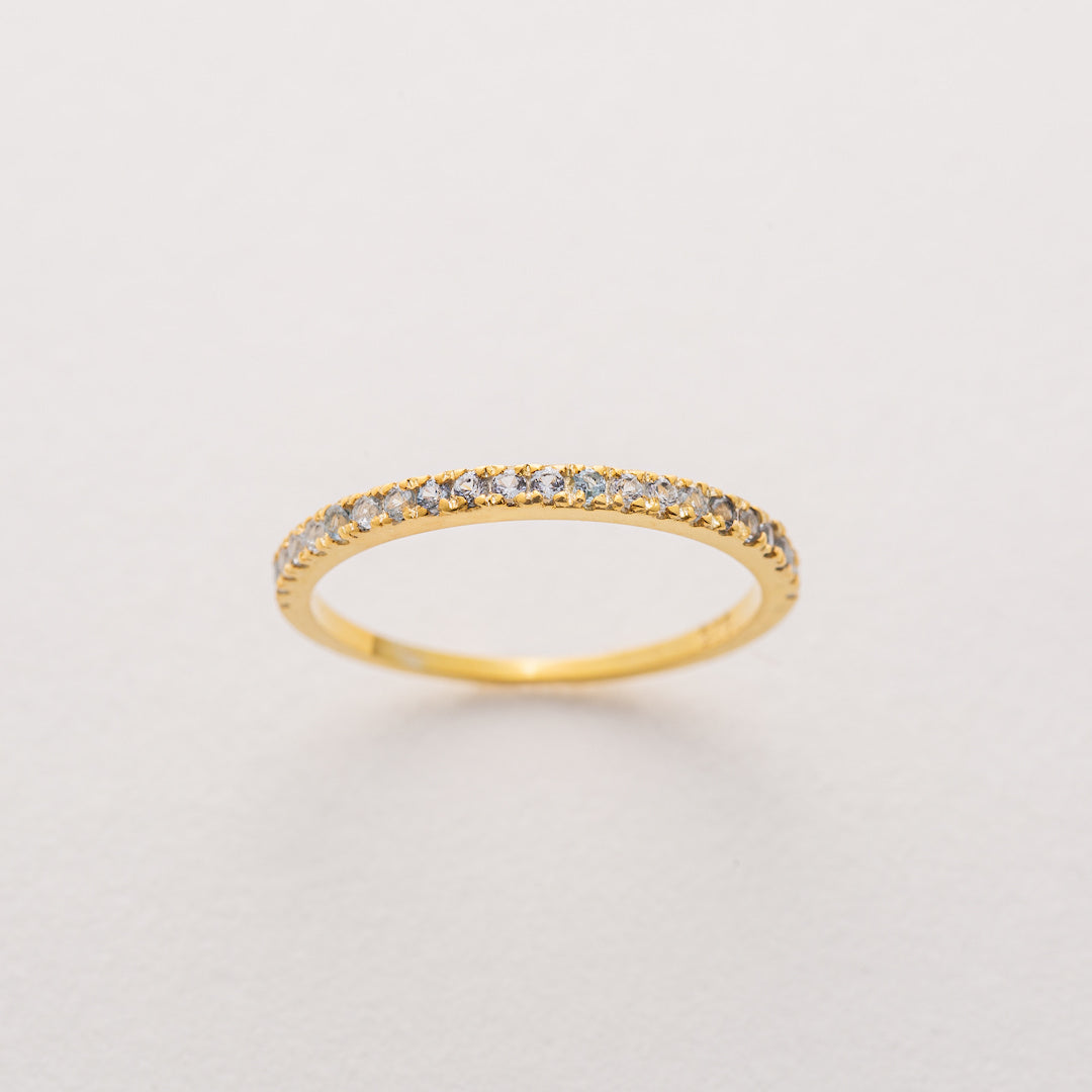 April birthstone stacking ring