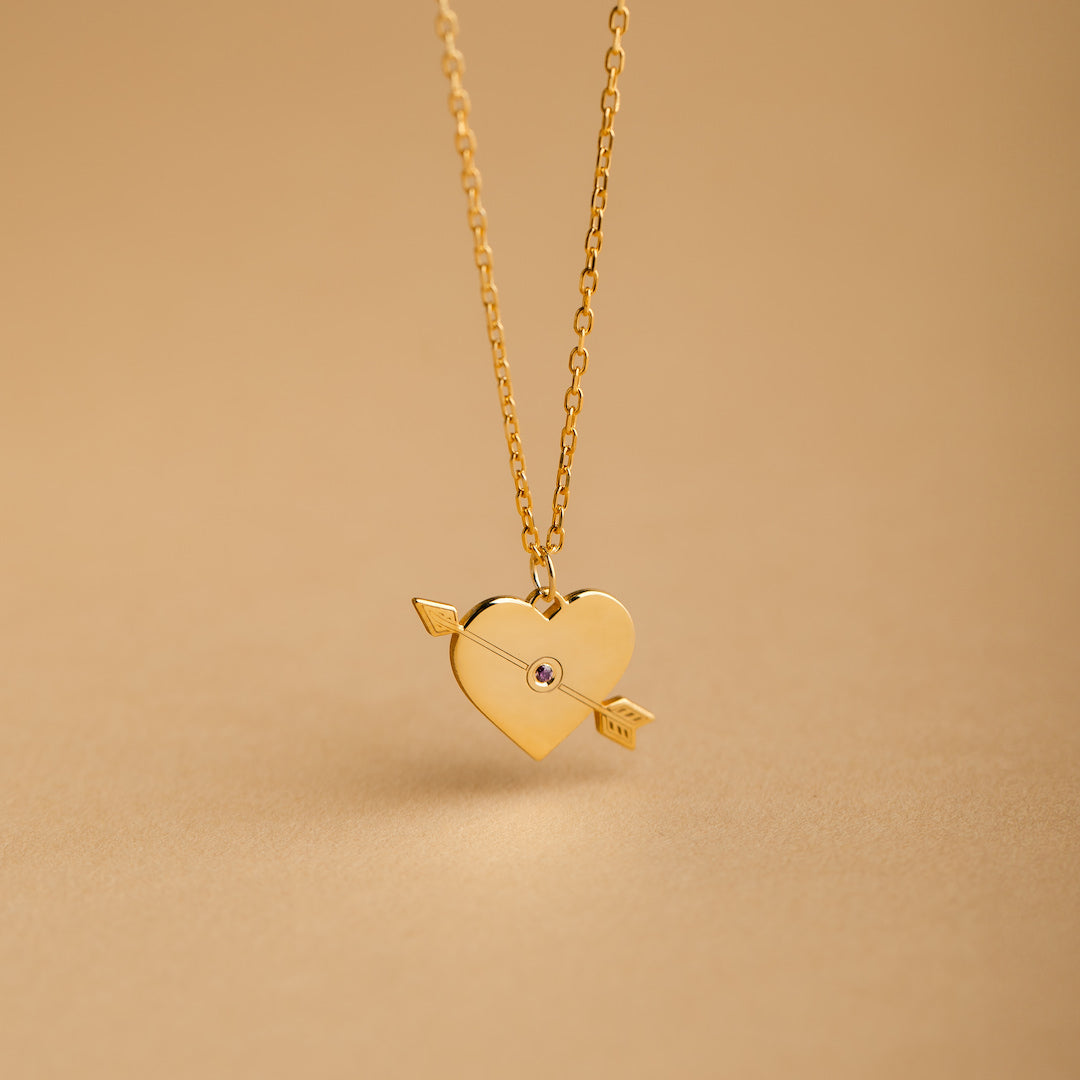 Arrow Heart Charm