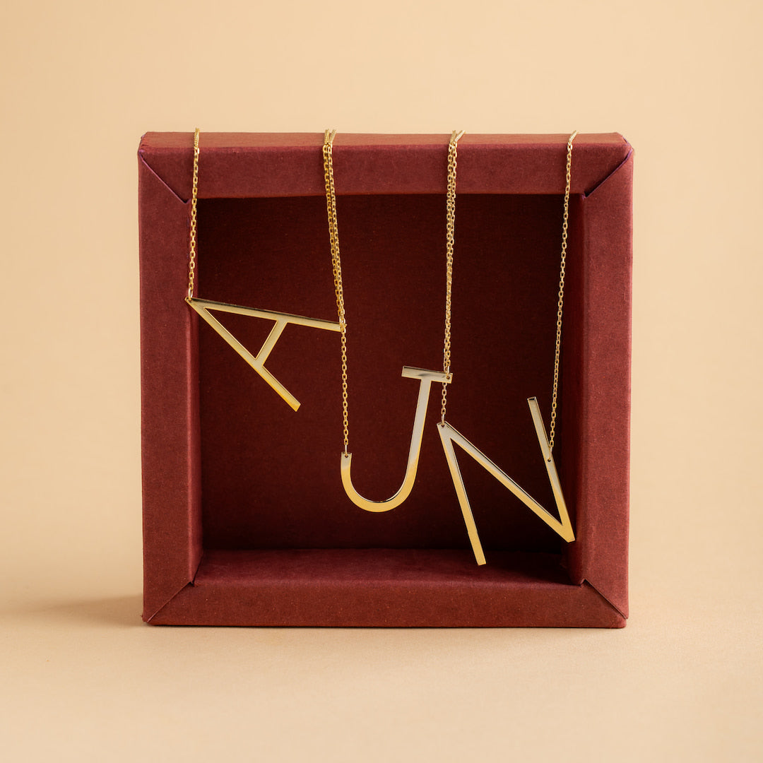 Big Initial Necklace