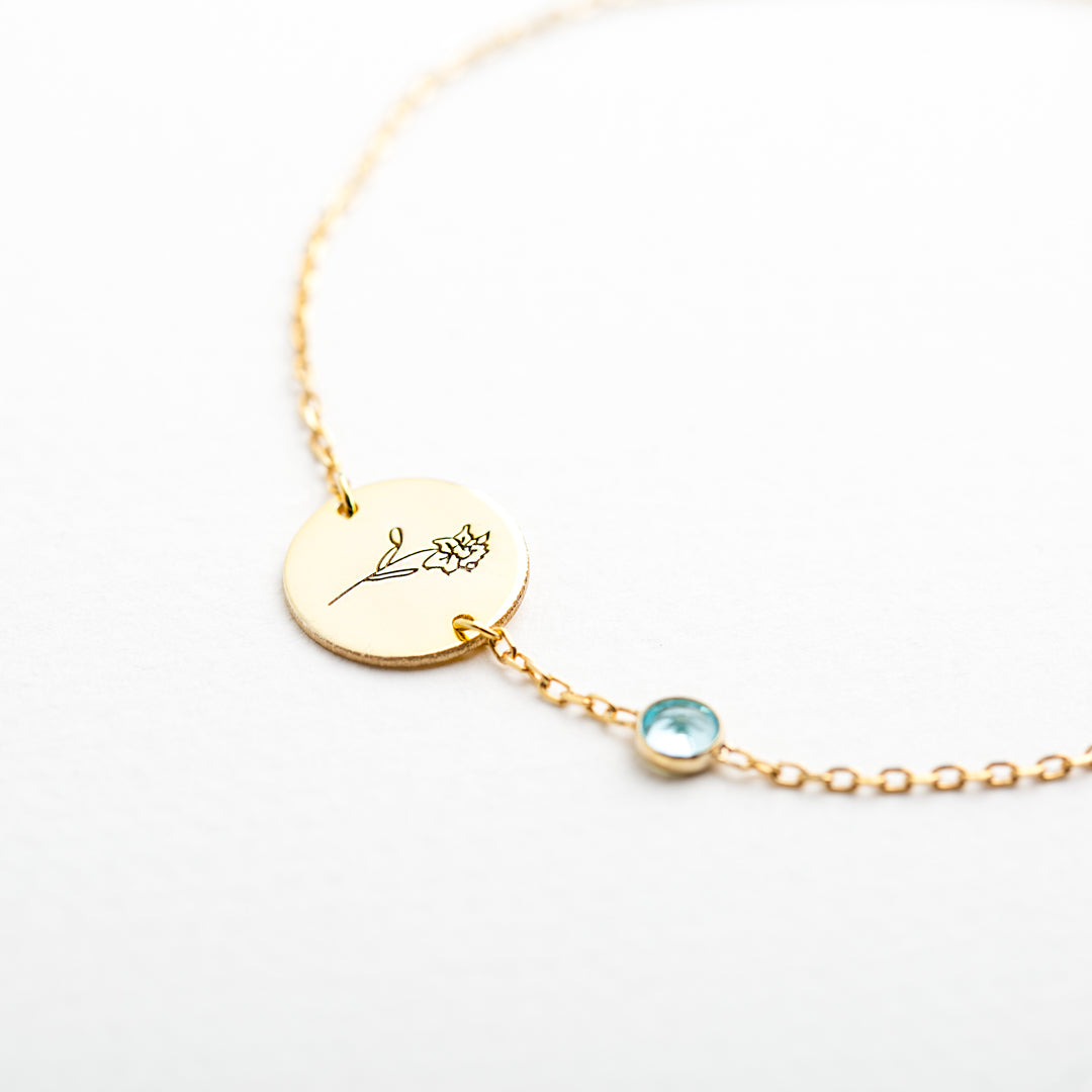 birthflower bracelet