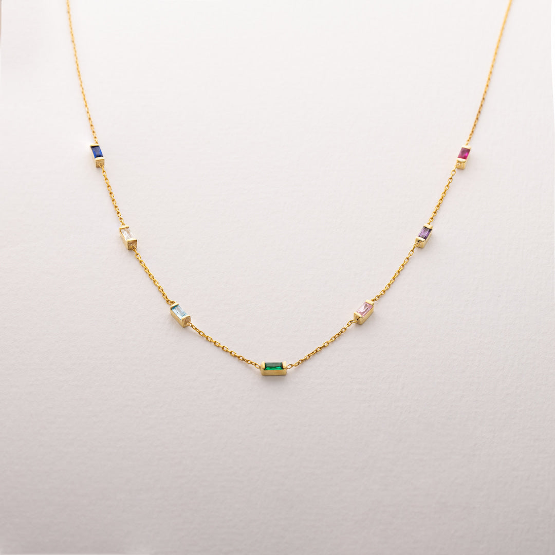 Baguette Birthstone Necklace Regular price 1.740.000₫ Sale price from 1.217.000₫ Save 30%