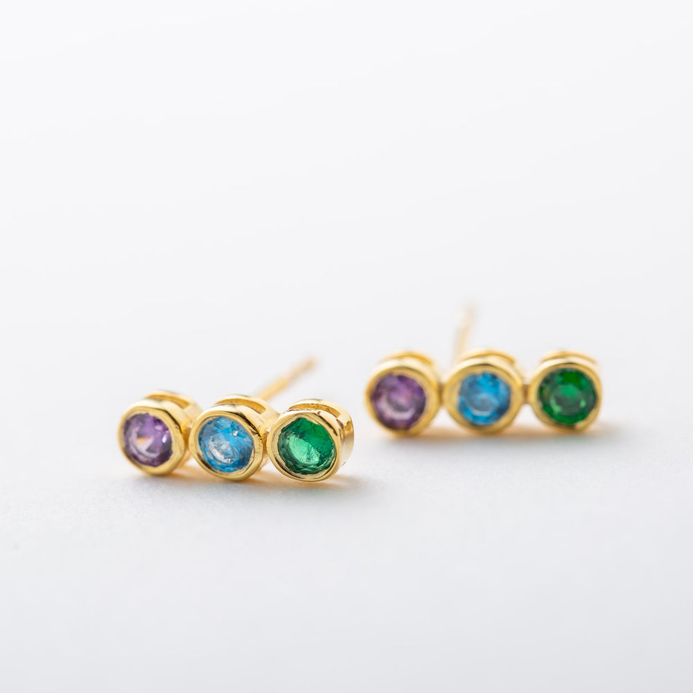 Family Birthstone Earrings