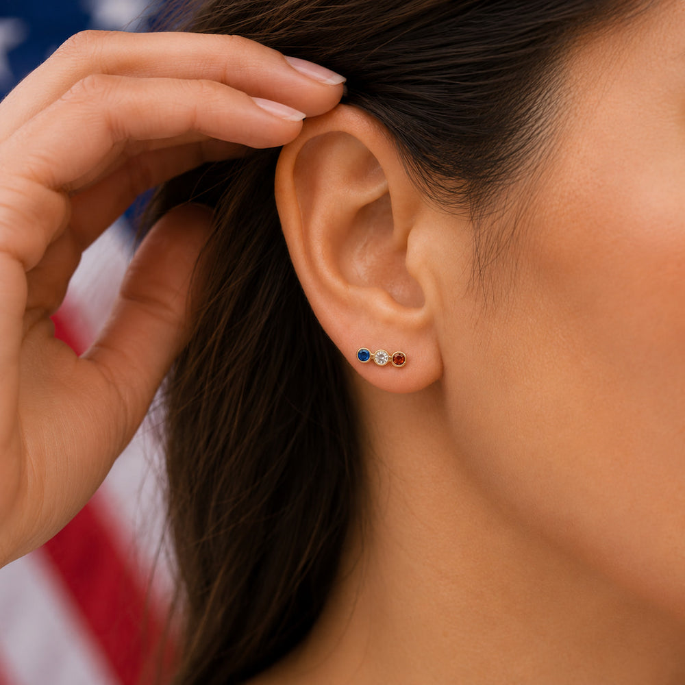 USA 250 Stud Earrings