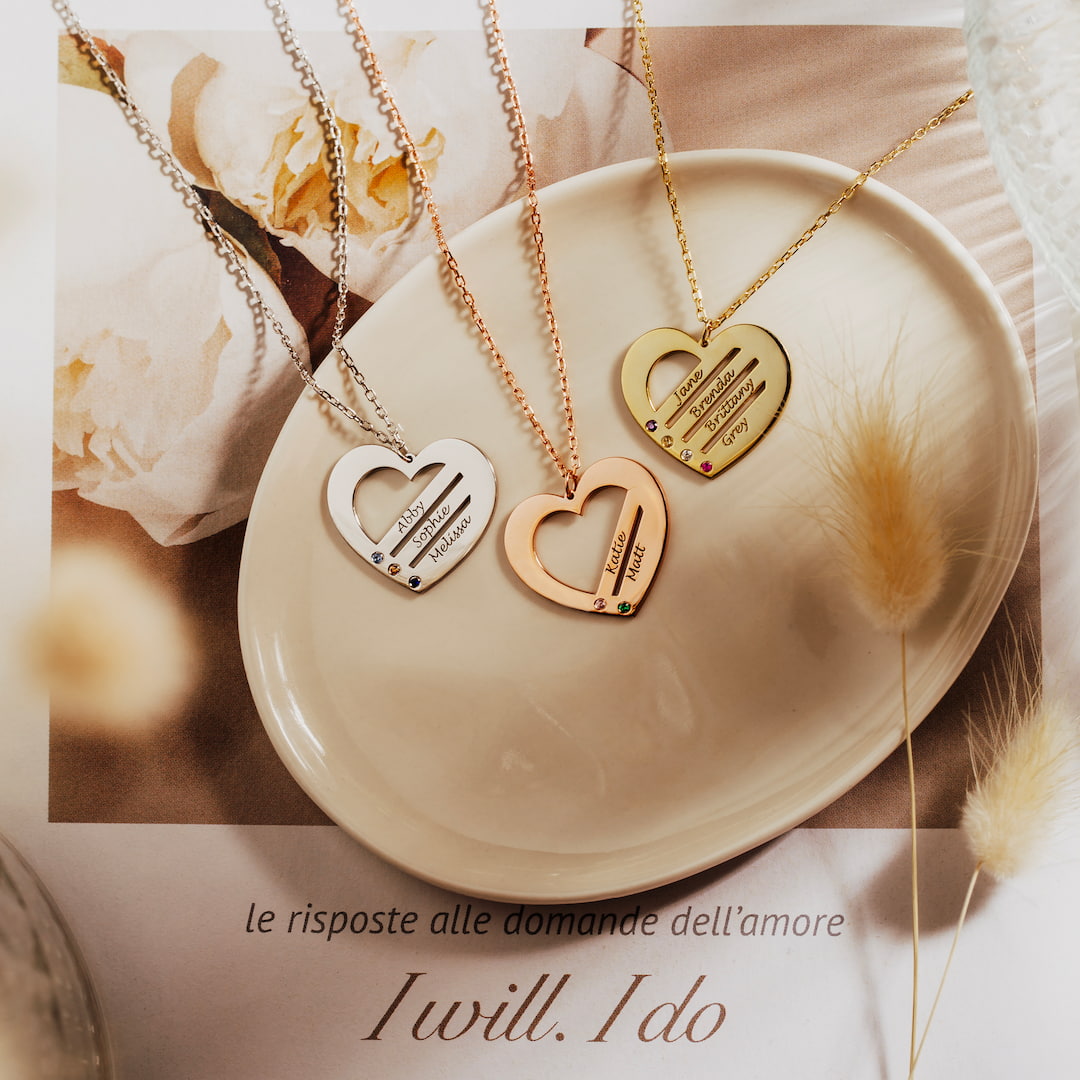 Birthstone Heart Necklace 