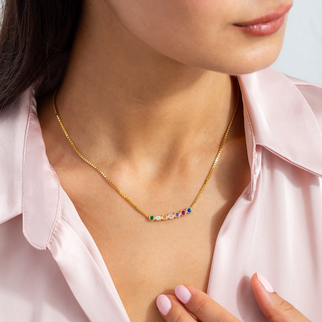Birthstone Pendant Necklace