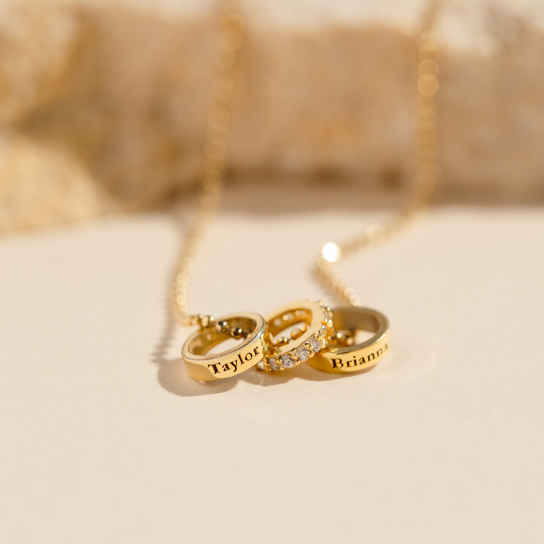 Birthstone Ring Necklace