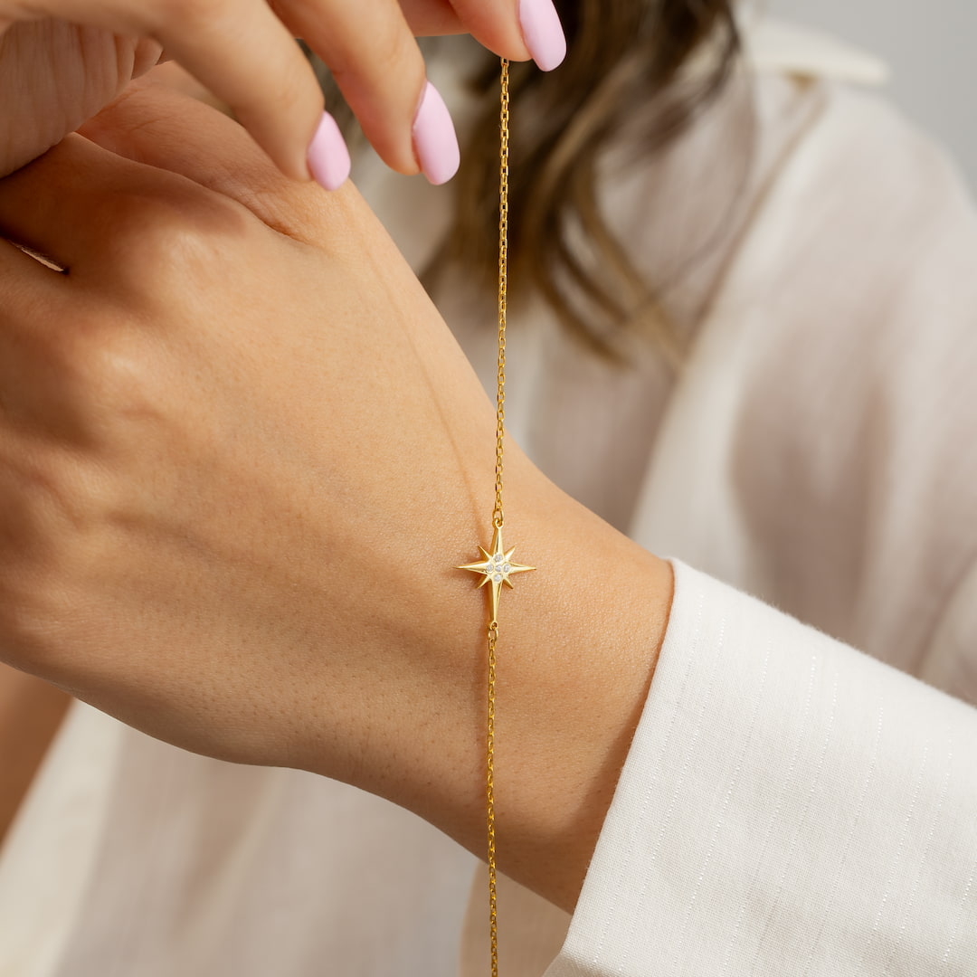 Celestial Bracelet Gold Star Minimal 