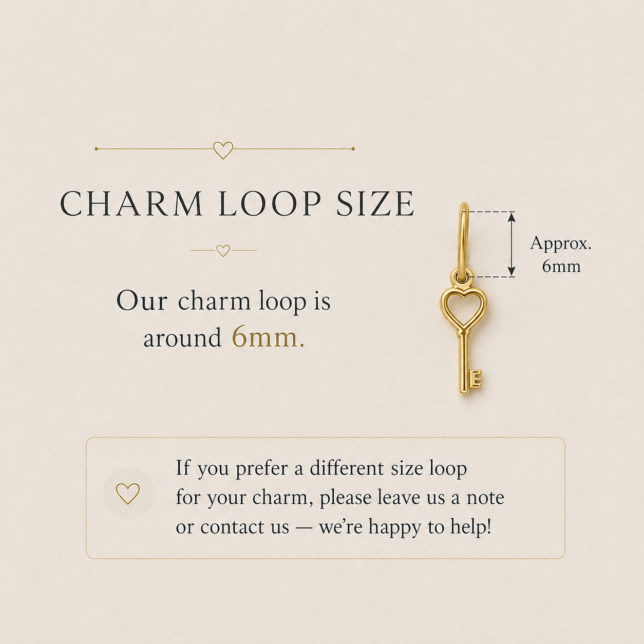 Charm Loop Size