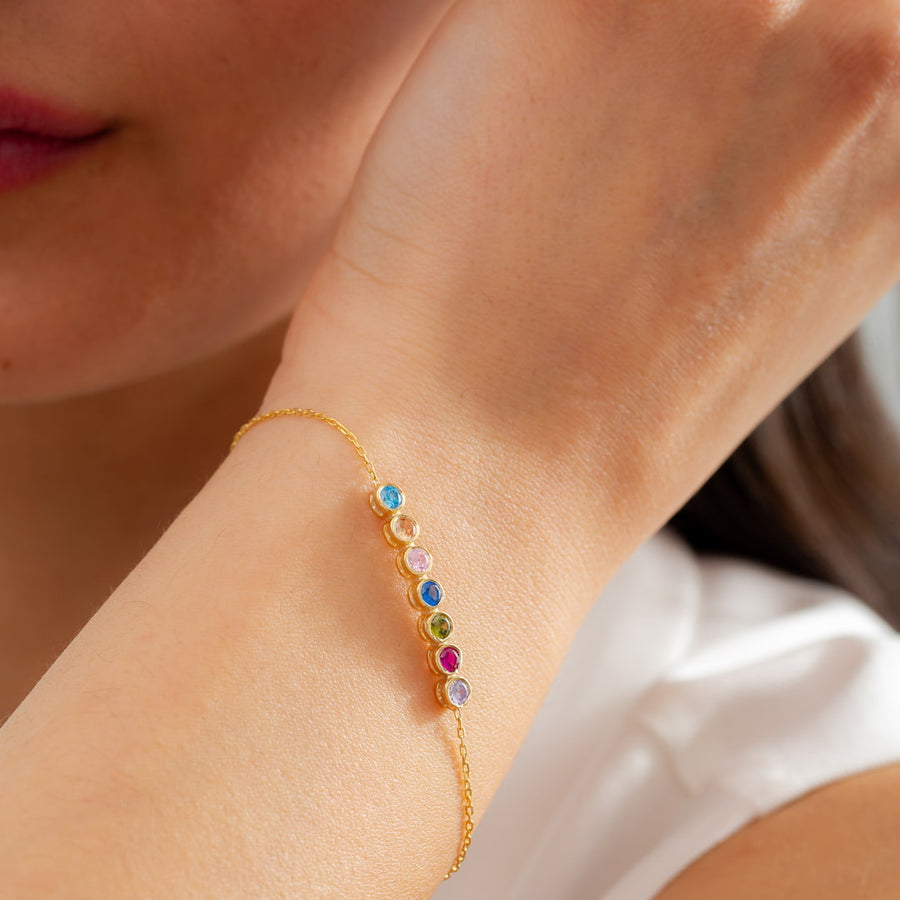 Family Birthstone Bracelet