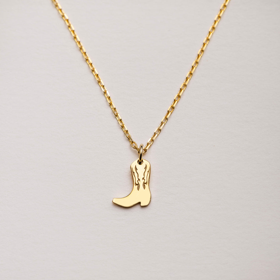 Cowboy Boot Charm Necklace buy