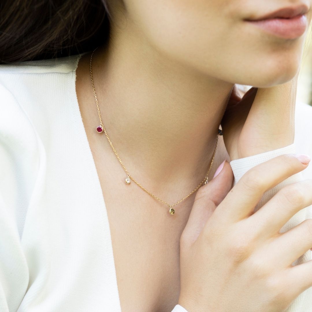 Custom Birthstone Necklace