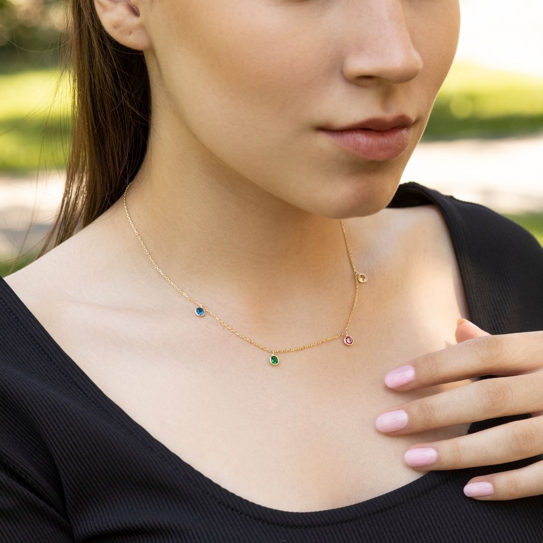 Custom Birthstone Necklace