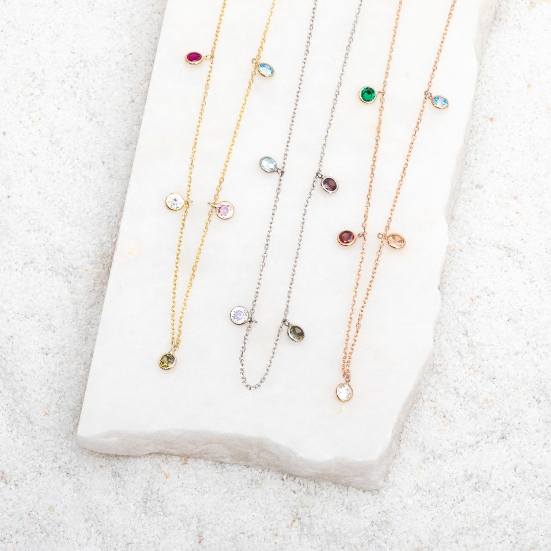 Custom Birthstone Necklace