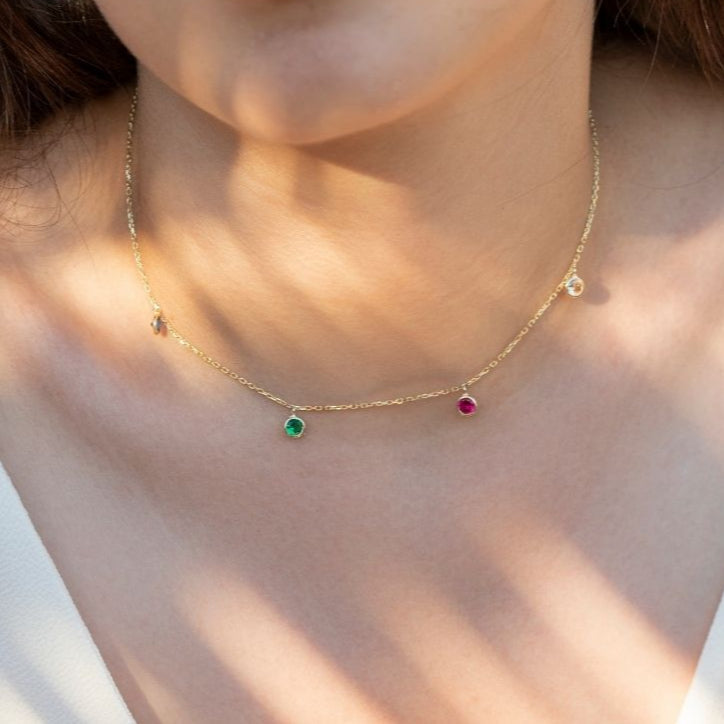 Custom Birthstone Necklace