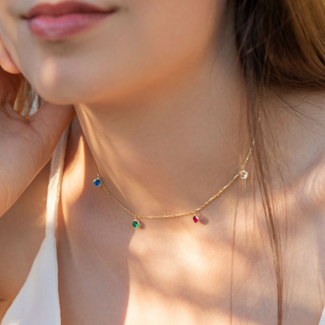 Custom Birthstone Necklace